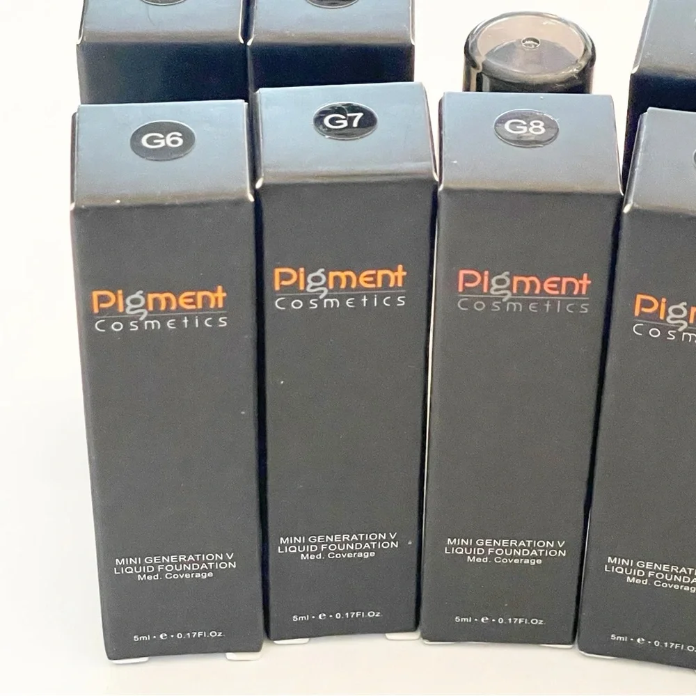 Pigment Cosmetics Mini Generation V Liquid‎ Foundation Medium Coverage 1-10 NEW